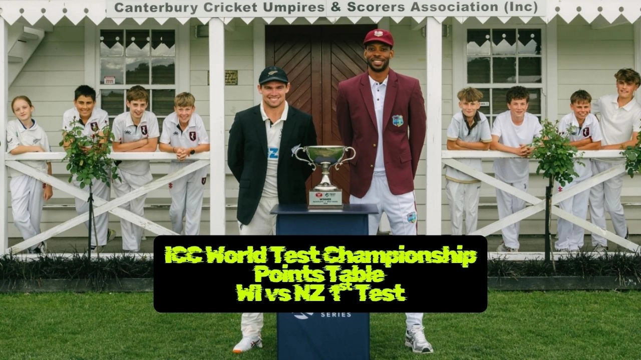 WTC Points Table Update After NZ vs WI 3rd Test