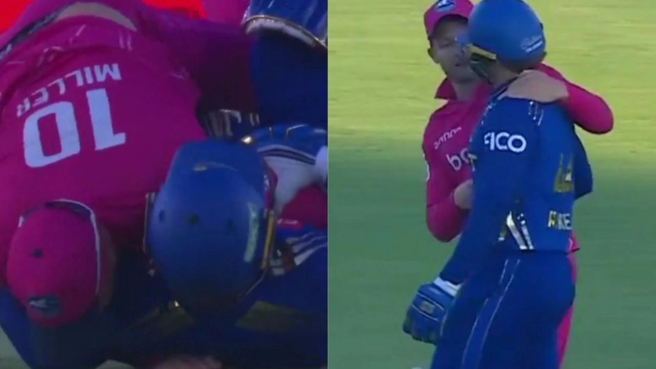 David Miller Tackles Ryan Rickelton in SA20 UFC-style Match