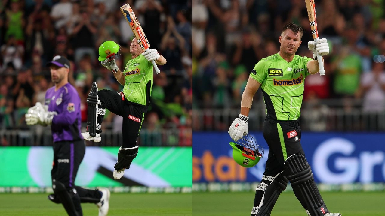 David Warner Celebrates Century in BBL After 5,131 Days