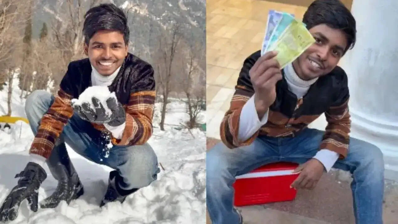 Man Sells Snow from Kashmir in Delhi, Impressing Everyone