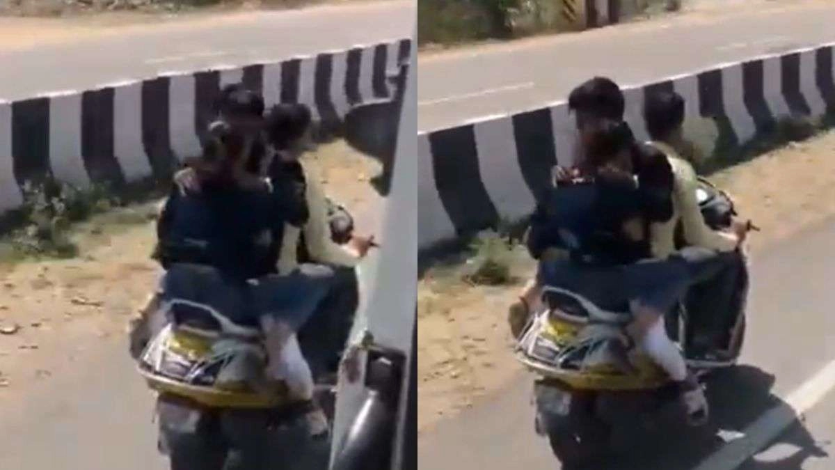 Couple's Romance Erupts on Street in Shocking Viral Video