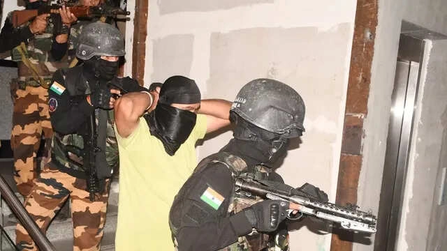 Joint Mock Drill at Patna's Bapu Tower for Hostage Rescue