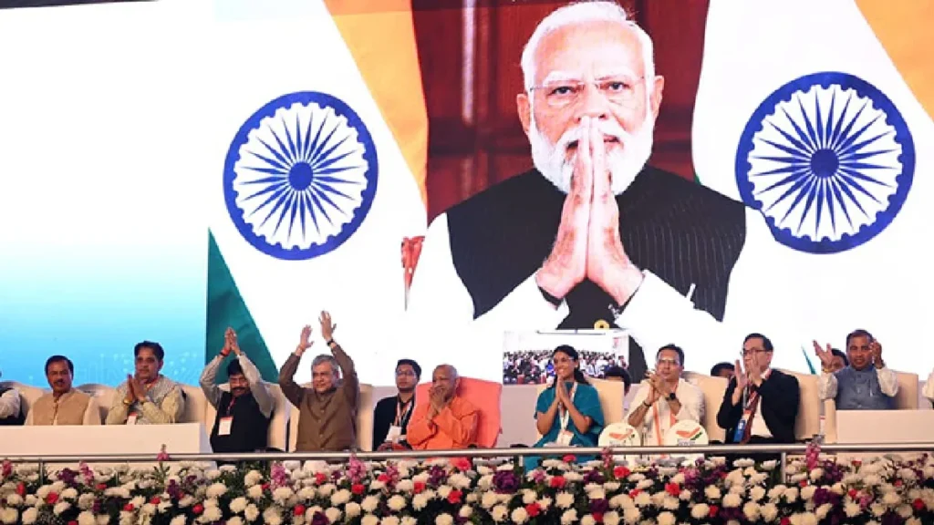 PM Modi at Foundation Stone Laying of North India's First Semiconductor Unit