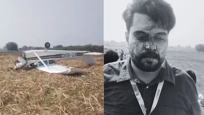 Pilot and Trainee Injured as Plane Breaks Apart in Karnataka