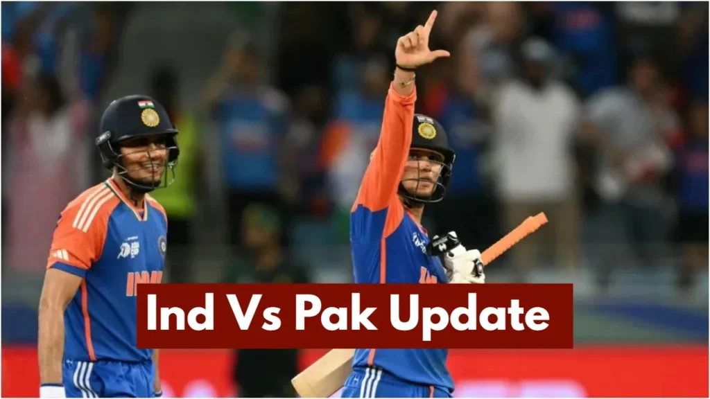 Ind vs Pak: India Makes Two Changes to Playing XI