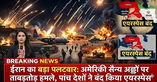 Iran's Counterattack: Rapid Strikes on US Bases, Airspace Closed