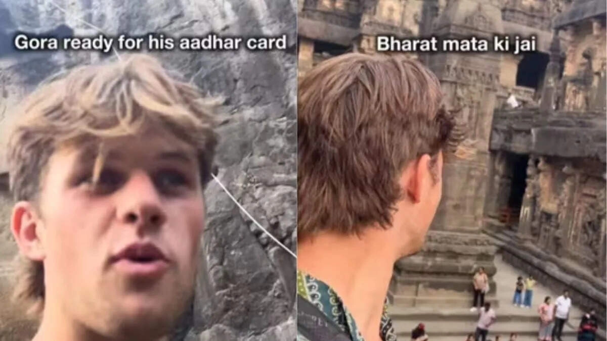 Aussie Tourist Shouts 'Bharat Mata Ki Jai' in Ellora
