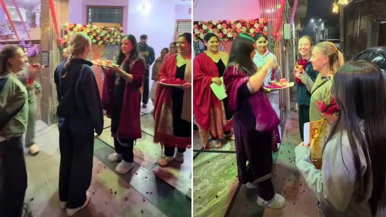 Desi Wedding Welcomes Friends from Abroad, Video Goes Viral