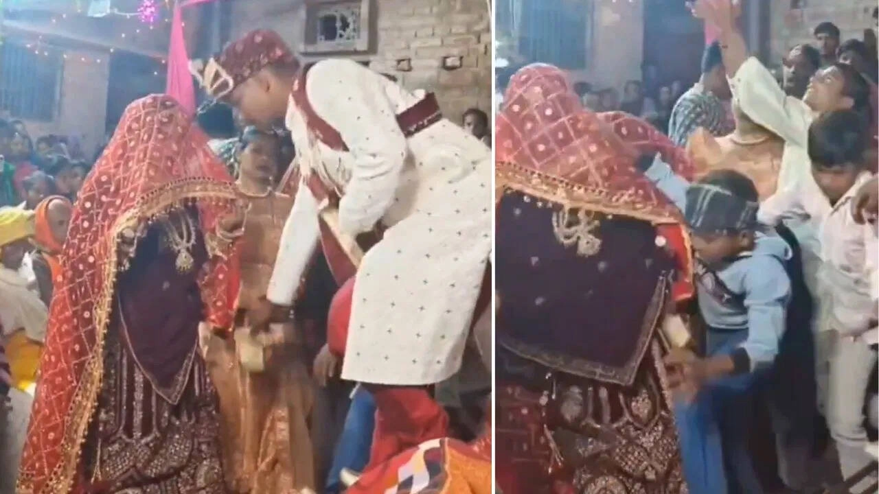 Groom's Mistake on Wedding Stage Saves Bride from Falling