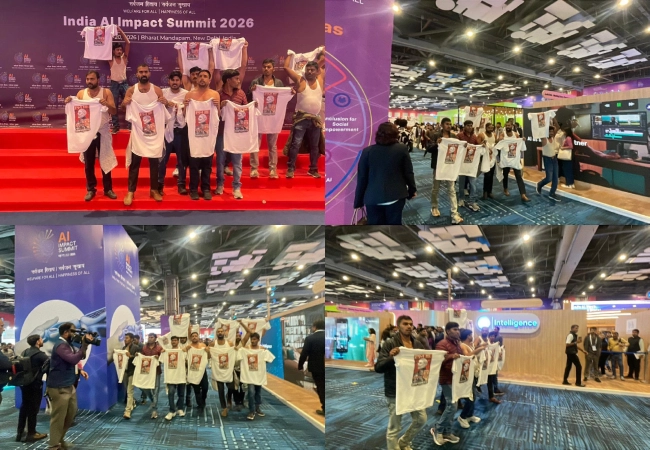 Youth Congress Disrupts AI Summit, Protests 'PM is Compromised'