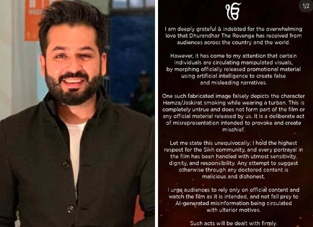 Aditya Dhar Criticizes AI-Manipulated Dhurandhar: "Misleading