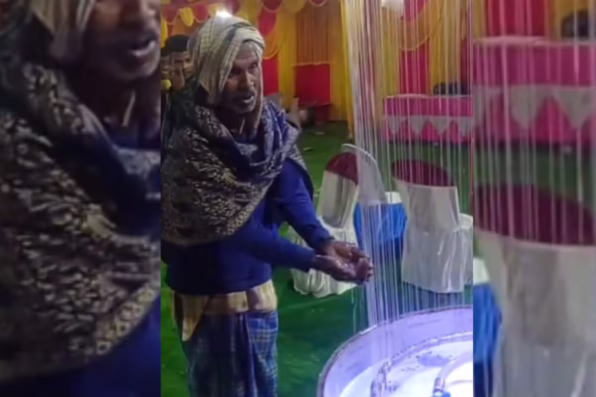 Uncle's Funny Fountain Antics: A Hilarious Wedding Video