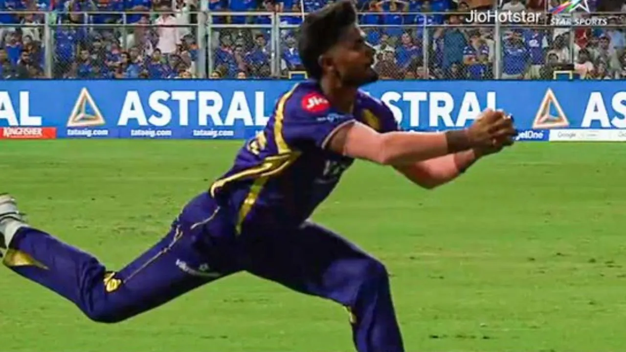 Ankul Roy's Stunning Catch to Dismiss Rohit Sharma in IPL 2026