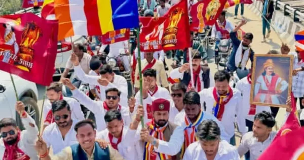 Youth Enthusiasm Takes to Streets on Emperor Ashoka's Birthday