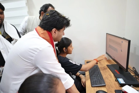 Health, Education, and E-Governance in Villages: Scindia