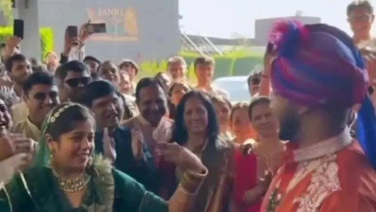 Groom Shy at First, Then Dances Happily for His Bride