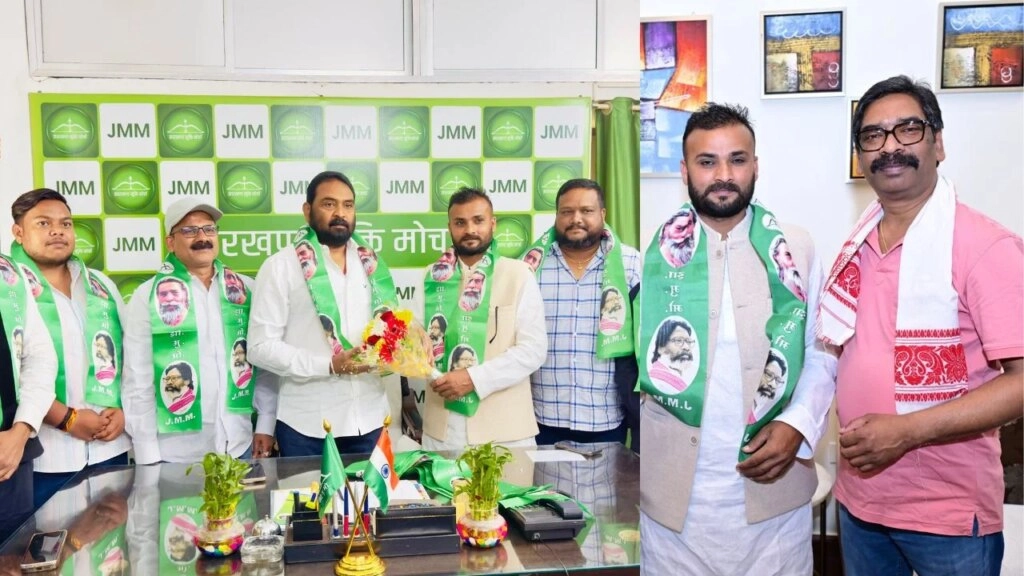 New Chatra Chairman Ataur Rehman Joins JMM, Meets Hemant Soren