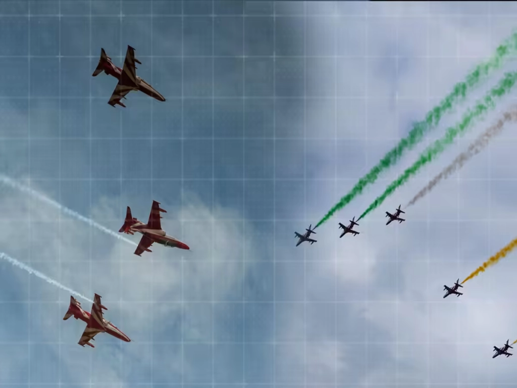 Surya Kiran Amazes Chandigarh Skies