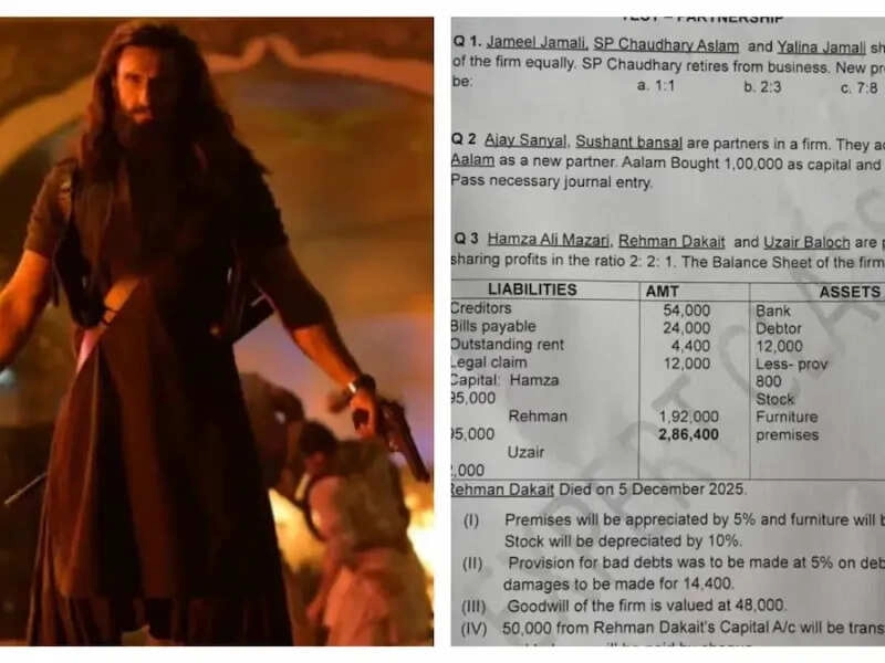 Students Confused by 'DhuraNDhar 2' in Accounts Exam, Goes Viral