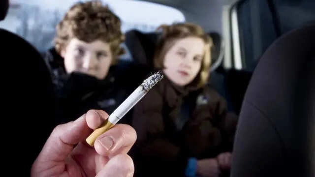 Son in front, mother smoking behind: What's happening to society?