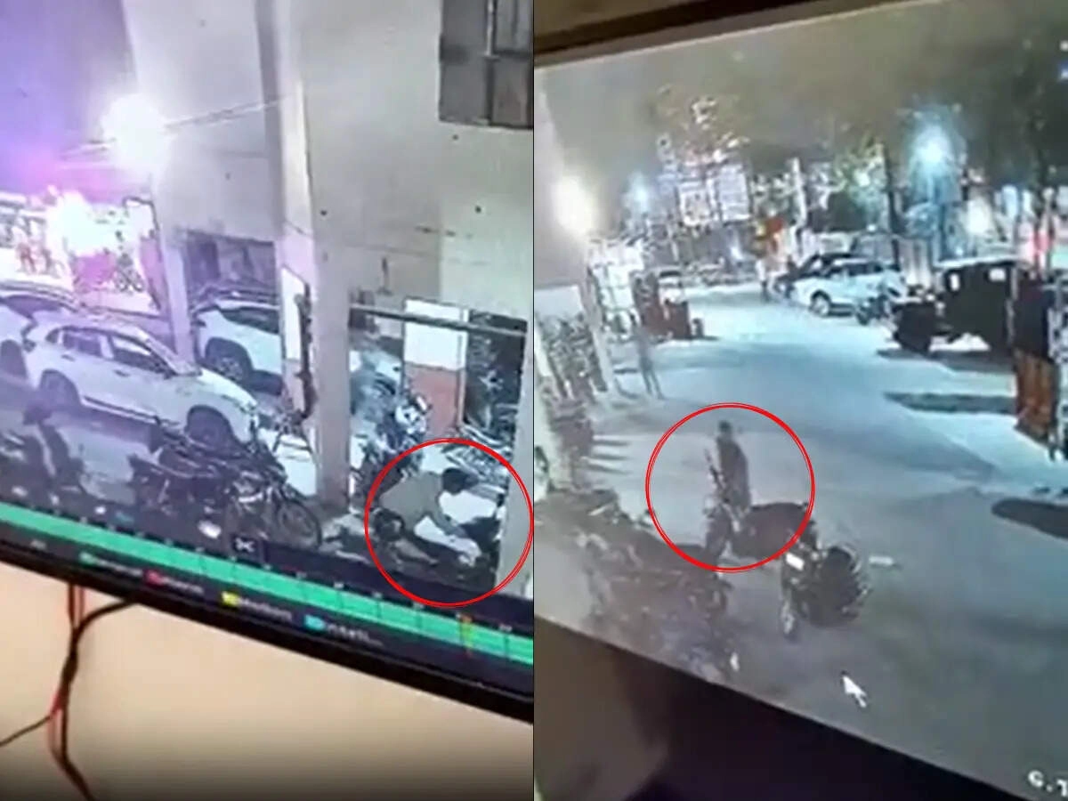 Bike Theft Incidents Rise in Alwar: 15-Second CCTV Footage