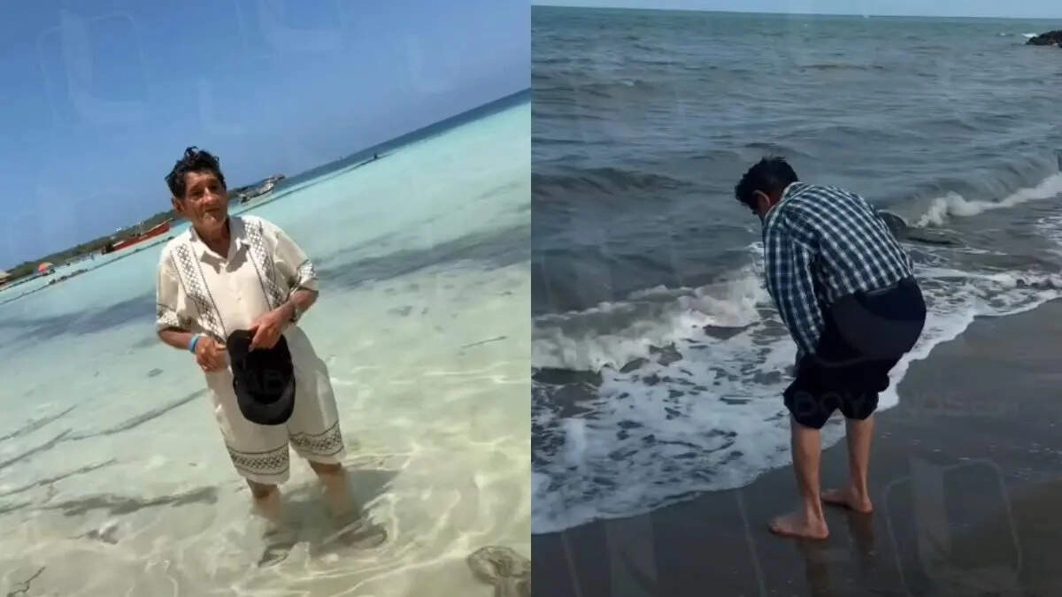 82-Year-Old Father Sees the Sea for First Time, Goes Viral
