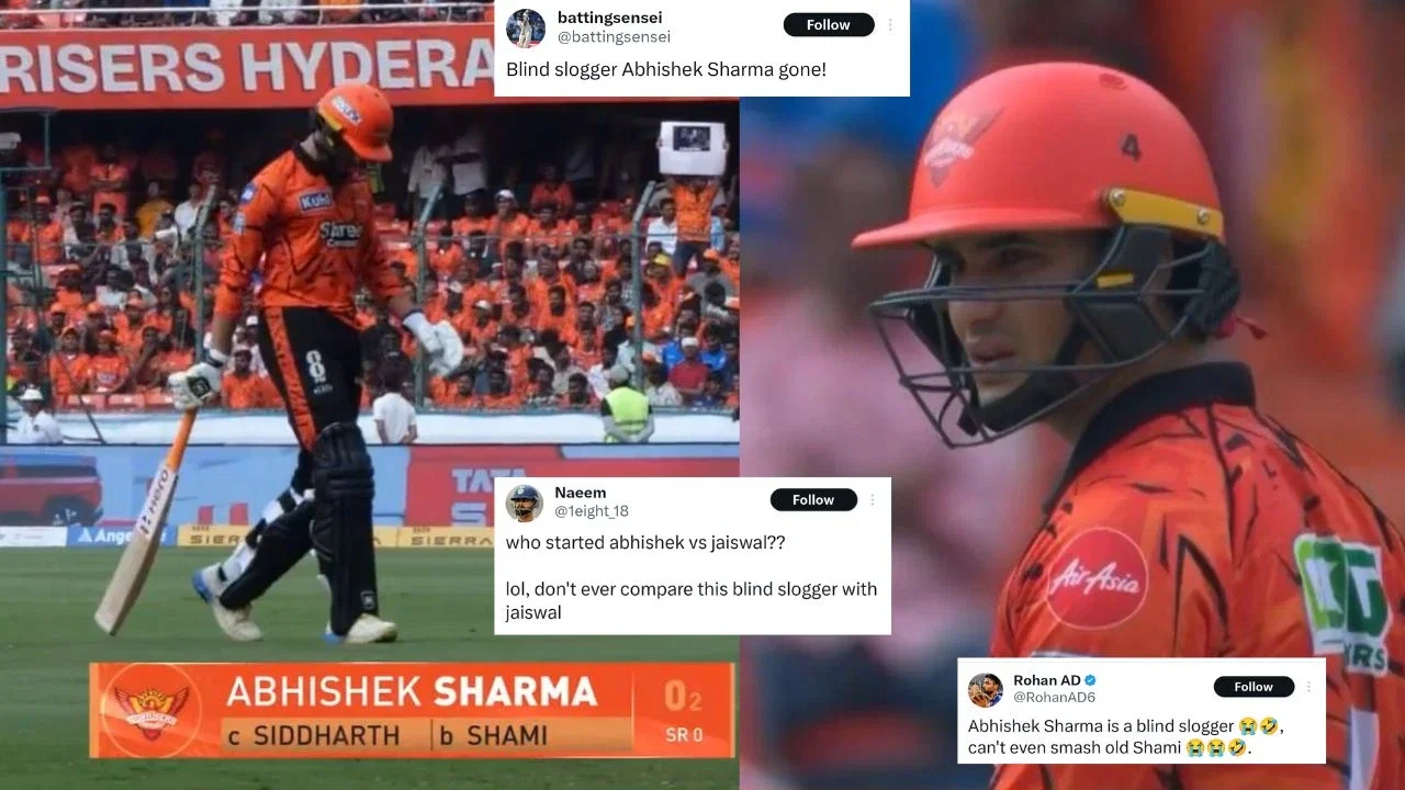 Abhishek Sharma Called 'Blind Slogger' After Duck vs LSG