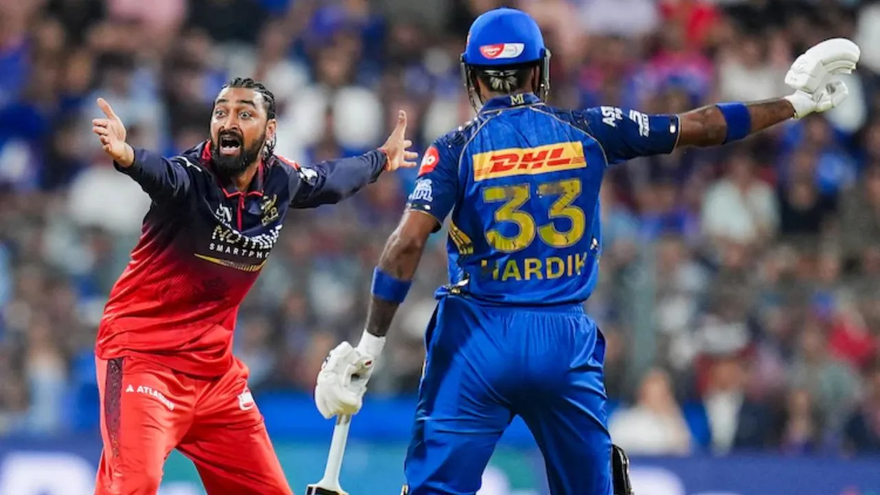 Pandya Brothers' Drama Erupts During MI vs RCB Match