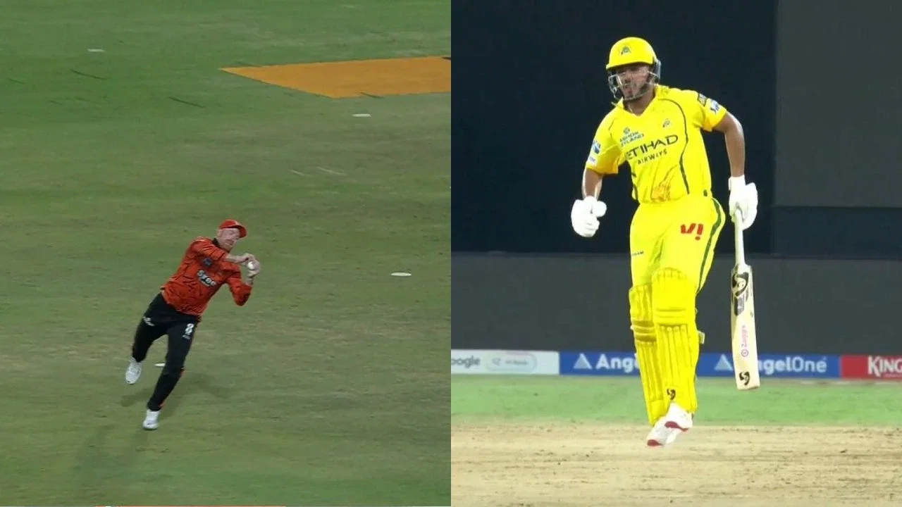 Klaasen's Stunning Catch Dismisses Mhatre in SRH vs CSK Match