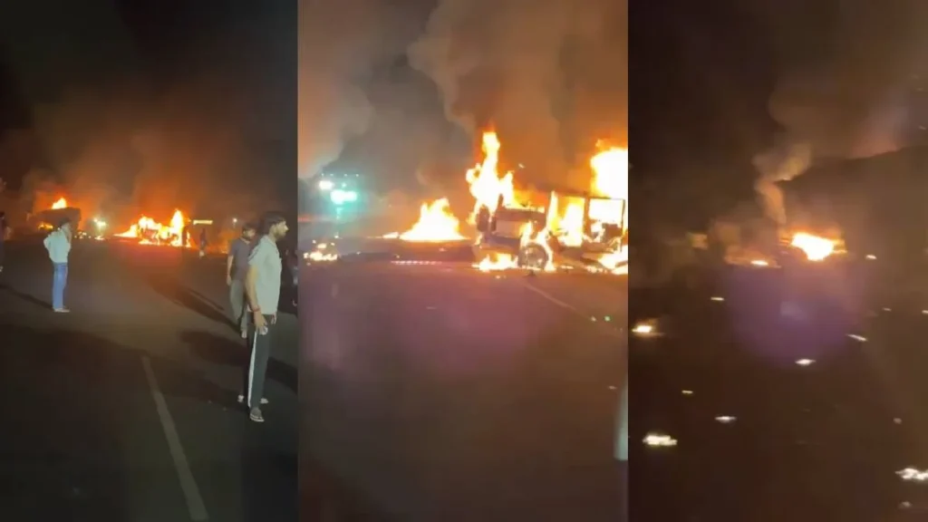 Bolero Fire Incident: 3 Killed in Dumper Collision Blaze