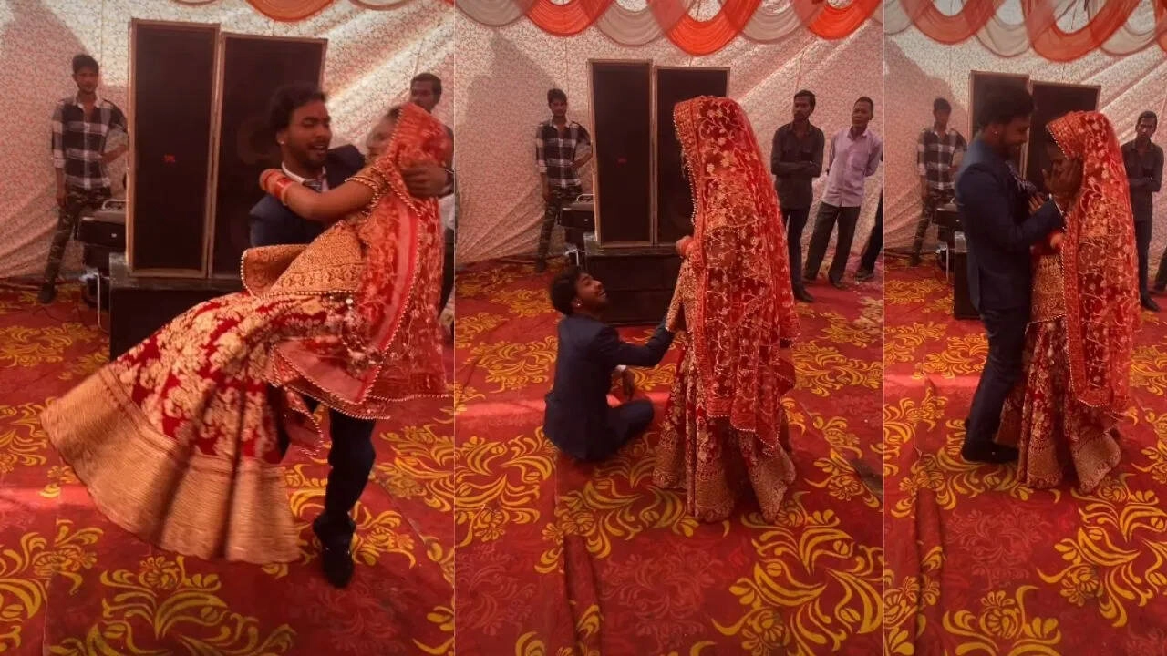 Groom's Dance Attempt at Wedding Turns into Accident, Goes Viral
