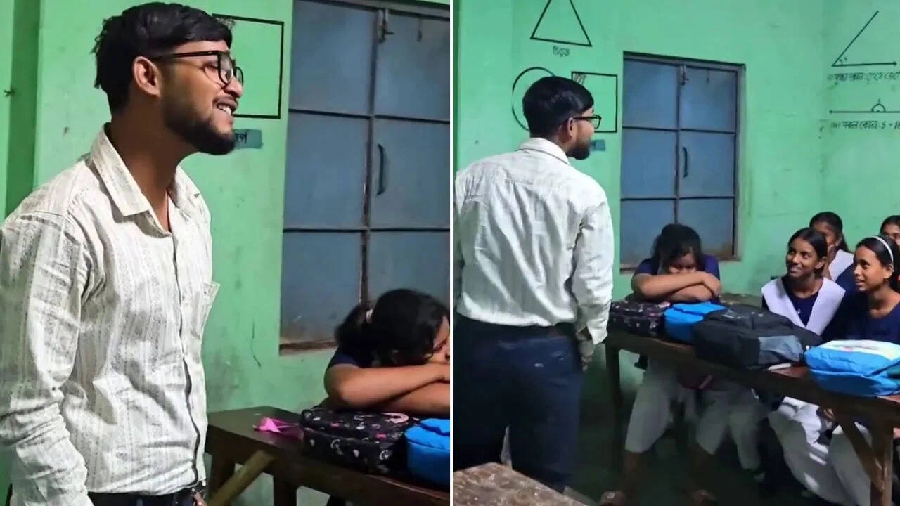 Teacher sings for students, goes viral with amazing performance!