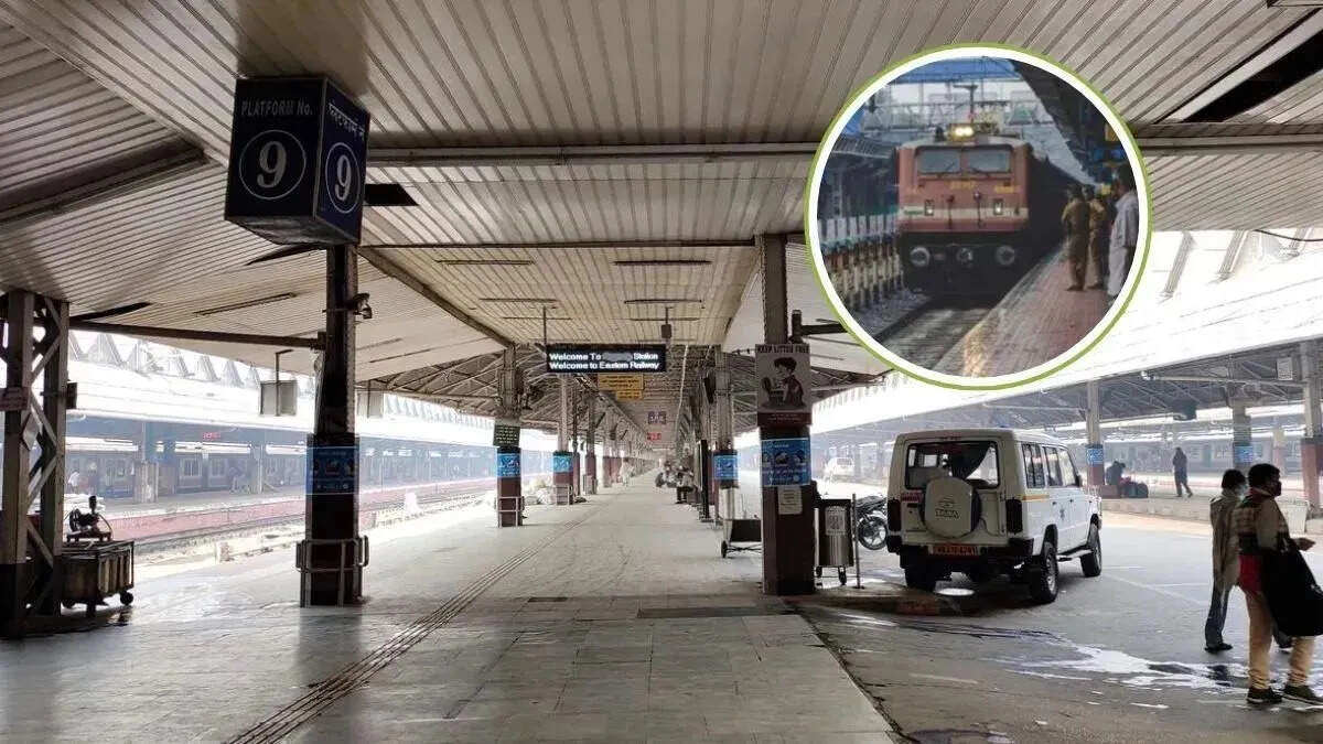 Unique Indian Railway Station with Road Cutting Through It
