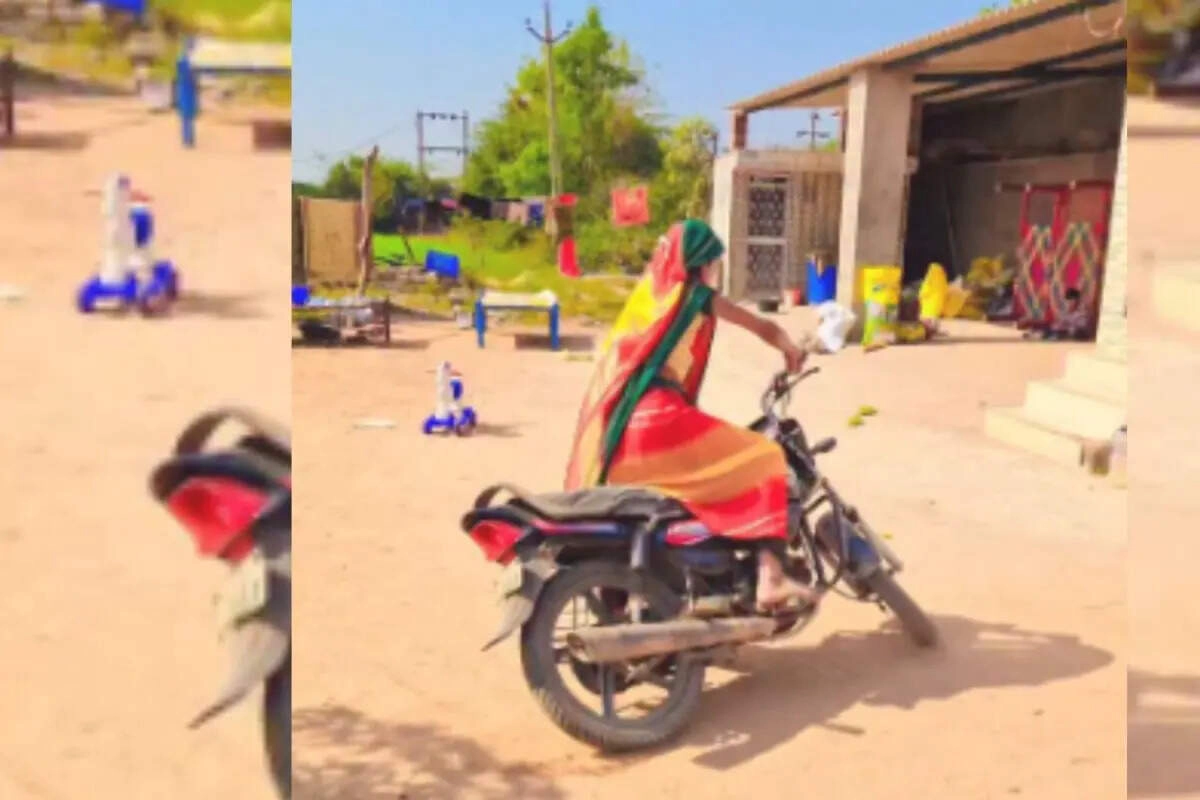 Sister-in-law's Amazing Bike Stunt Draws a Crowd!