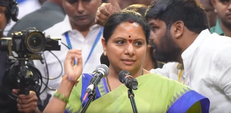 KCR's Daughter K. Kavitha Launches 'Telangana National Army'