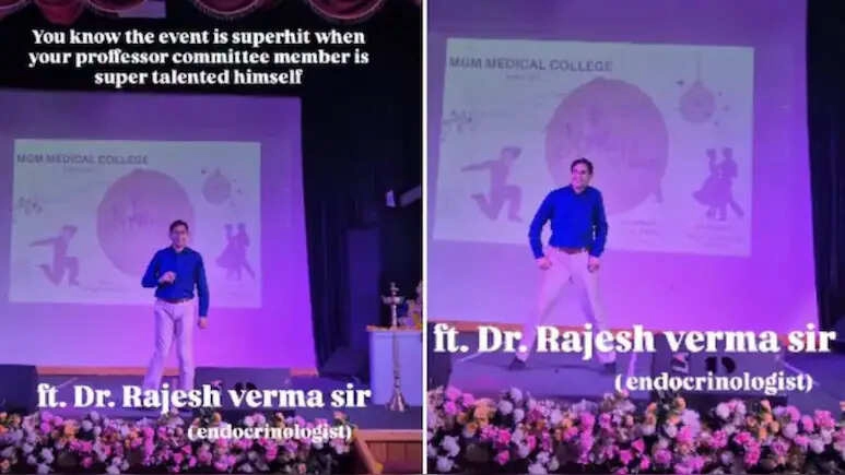 Professor 'Sahab' Channels Michael Jackson, Students Applaud