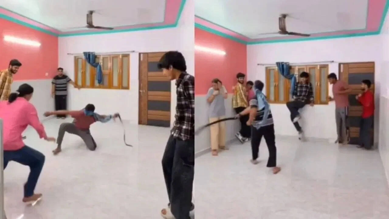Viral Video of Dangerous Game with Belt and Blindfold Sparks Debate