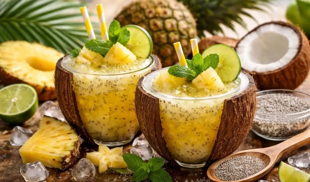 Refreshing Coconut Pineapple Kuluki for Summer