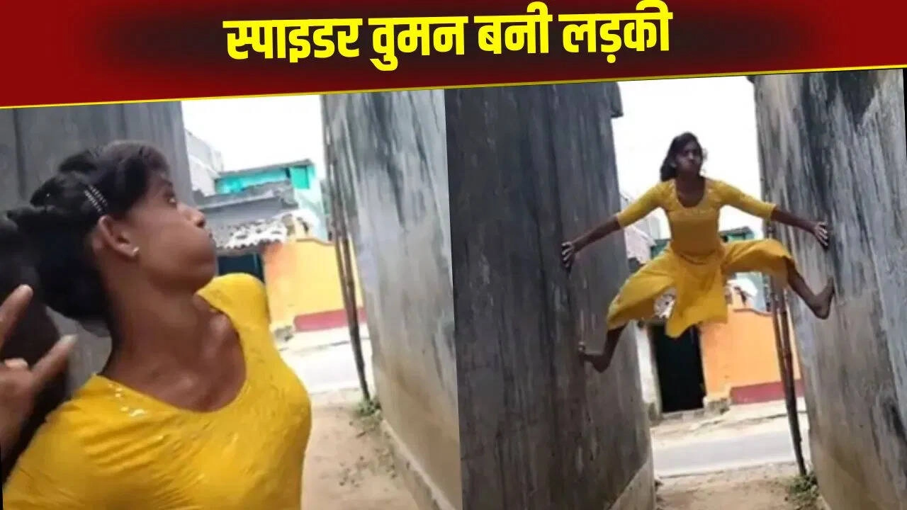 Girl Becomes Spider-Woman, Performs Dangerous Stunt in Street