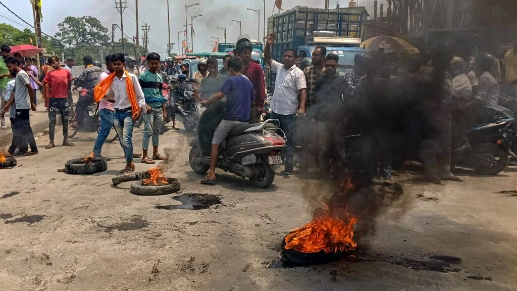 Violence at BJP Rally in Dantan, West Bengal Election 2026
