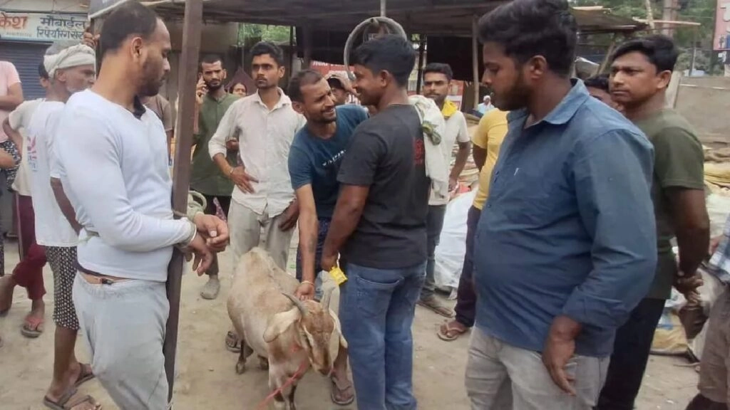 Young Man Beaten for Goat Theft in Muzaffarpur: Crowd Watches