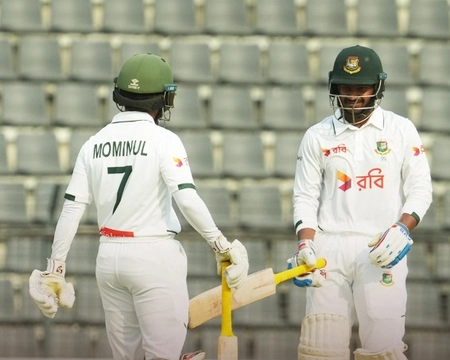 Silhat Test: Bangladesh scores 110 for 3, leads by 156 runs