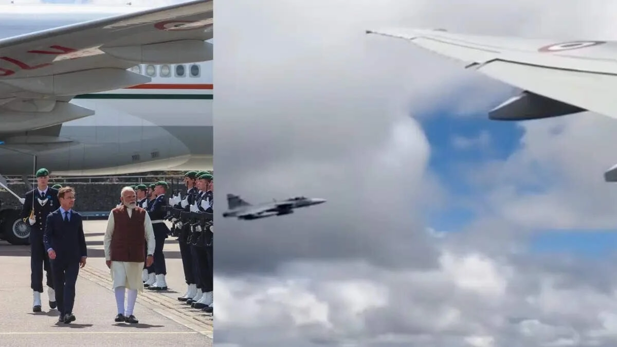 PM Modi Arrives in Sweden After 8 Years, Welcomed at Gothenburg Airport