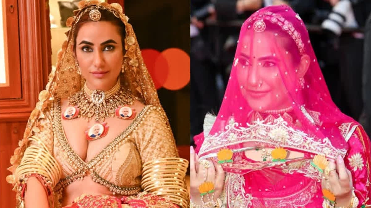 घूंघट वाली हसीना का Cannes में अनोखा लुक: देखें वीडियो