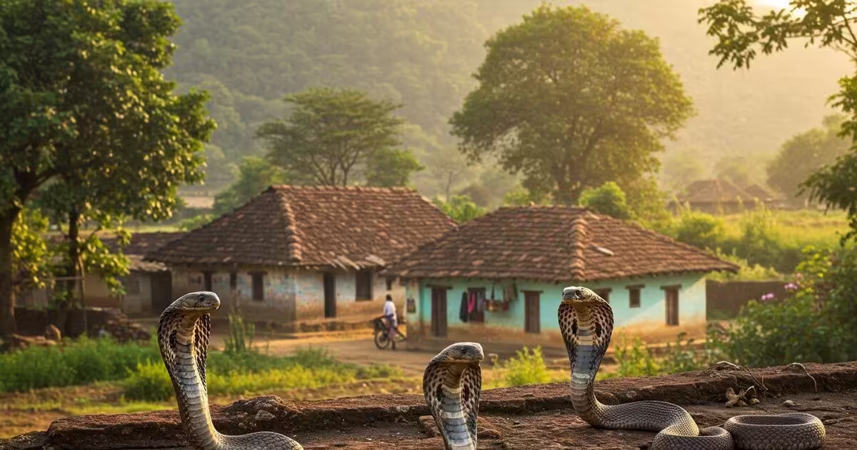 India's Unique 'Snake Village' Where Cobras Roam Freely