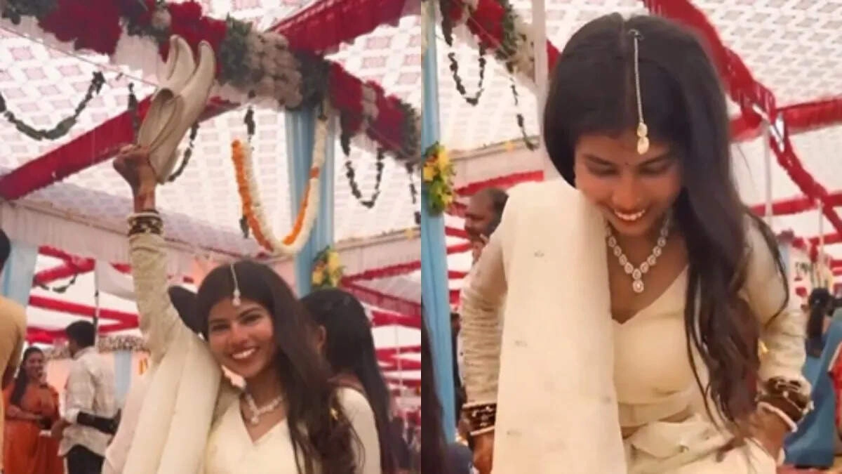Bride's Unique Trick to Hide Groom's Shoes Sparks Social Media Buzz