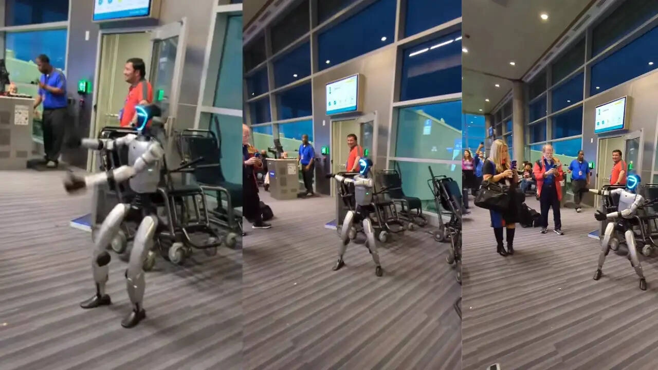 Robot Causes Chaos at Airport Due to Delayed Flight: Viral Video
