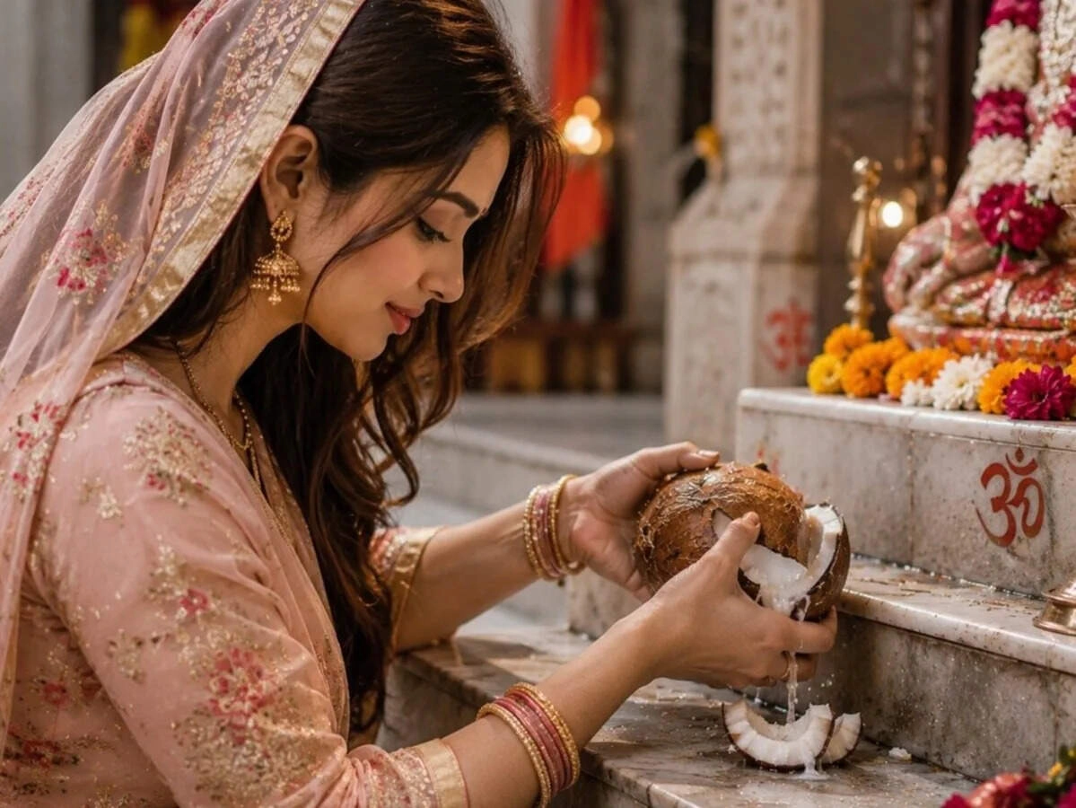 Why is Coconut Broken Before Auspicious Events? Significance Explained