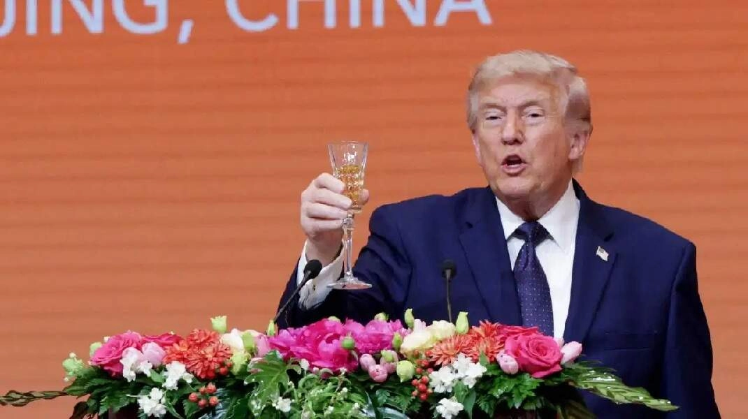 Trump's Viral Video: Did He Drink Alcohol on China Visit?