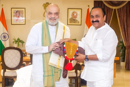 Kerala CM V.D. Satheesan Meets Union Home Minister Amit Shah